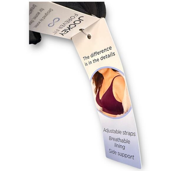 NWT Jockey Forever Fit V-Neck Bra XXL - Picture 6 of 9